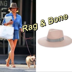 Rag &Bone Wide Brim Felted Wool Fedora